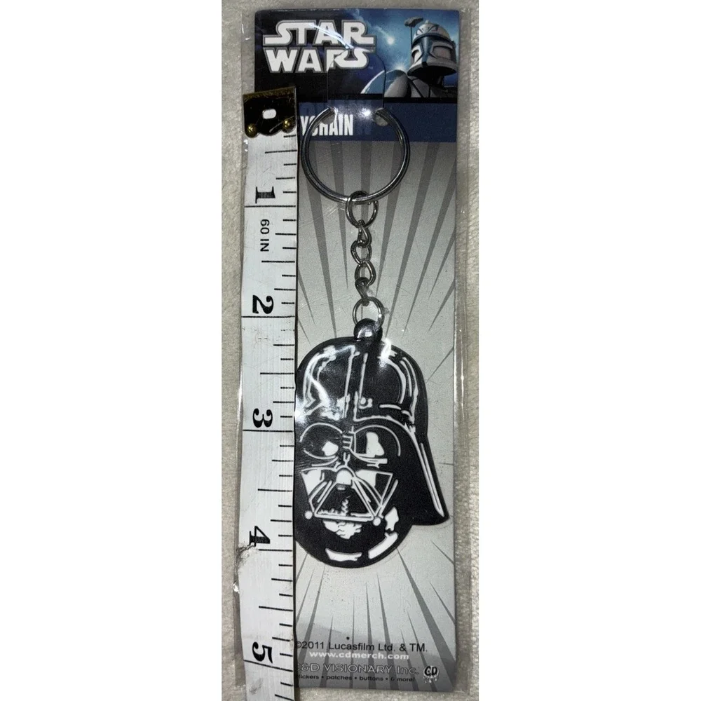 Star Wars Darth Vader Helmet Rubber Key Chain CD‎ Visionary Lucasfilm 2011 NEW